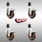 Service Caster 4 Inch 316SS High Temp Glass Filled Nylon 1-7/8 Inch Stem Caster Set Lock Brake SCC-SS316TTLEX20S414-GFNSHT-178-4 - alternate 3